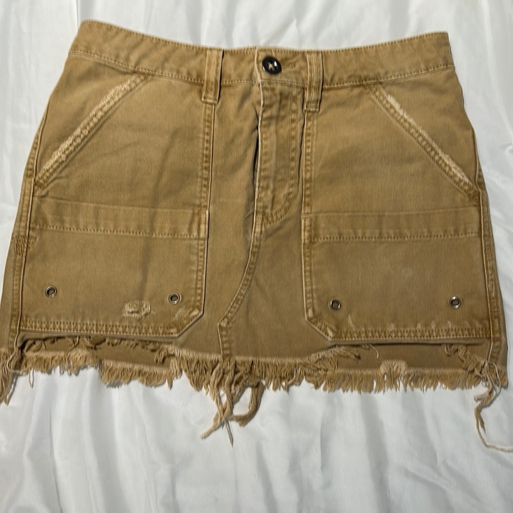 Free People canvas skirt.